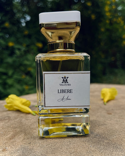 Libere extrait placed on stone surface with soft warm lighting